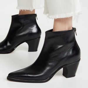 New Rachel Comey Sonora Black Leather Boot Size 7